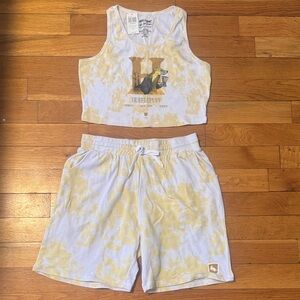 Hot Topic Harry Potter Hufflepuff PJ Pyjama Set size L